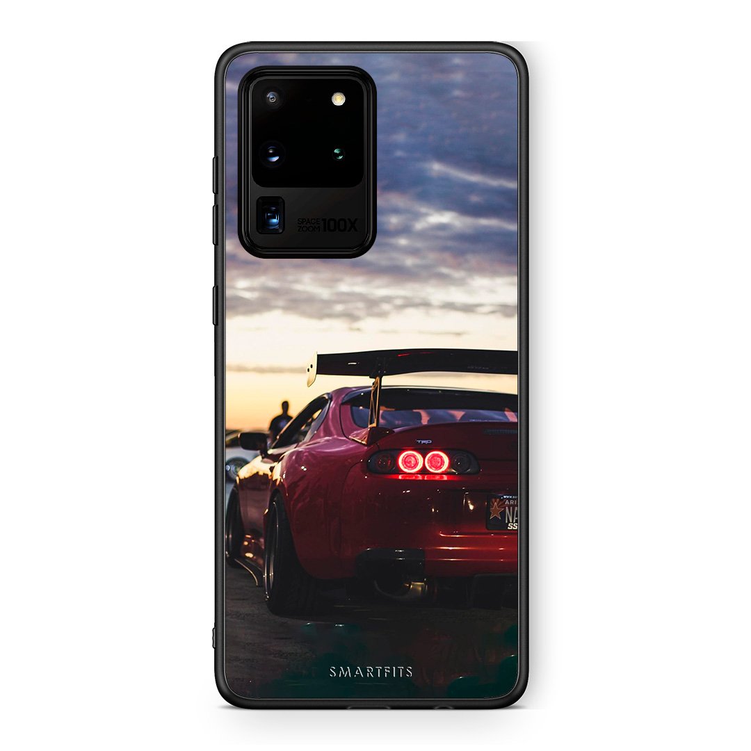 Samsung S20 Ultra Racing Supra θήκη από τη Smartfits με σχέδιο στο πίσω μέρος και μαύρο περίβλημα | Smartphone case with colorful back and black bezels by Smartfits