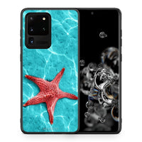 Thumbnail for Θήκη Samsung S20 Ultra Red Starfish από τη Smartfits με σχέδιο στο πίσω μέρος και μαύρο περίβλημα | Samsung S20 Ultra Red Starfish case with colorful back and black bezels