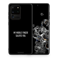 Thumbnail for Θήκη Samsung S20 Ultra Salute από τη Smartfits με σχέδιο στο πίσω μέρος και μαύρο περίβλημα | Samsung S20 Ultra Salute case with colorful back and black bezels