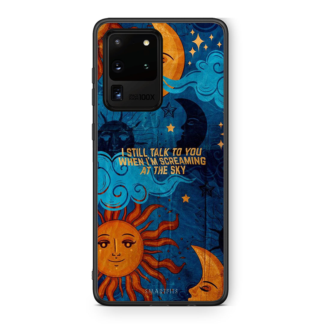 Samsung S20 Ultra Screaming Sky θήκη από τη Smartfits με σχέδιο στο πίσω μέρος και μαύρο περίβλημα | Smartphone case with colorful back and black bezels by Smartfits