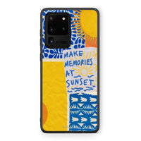 Thumbnail for Samsung S20 Ultra Sunset Memories Θήκη από τη Smartfits με σχέδιο στο πίσω μέρος και μαύρο περίβλημα | Smartphone case with colorful back and black bezels by Smartfits