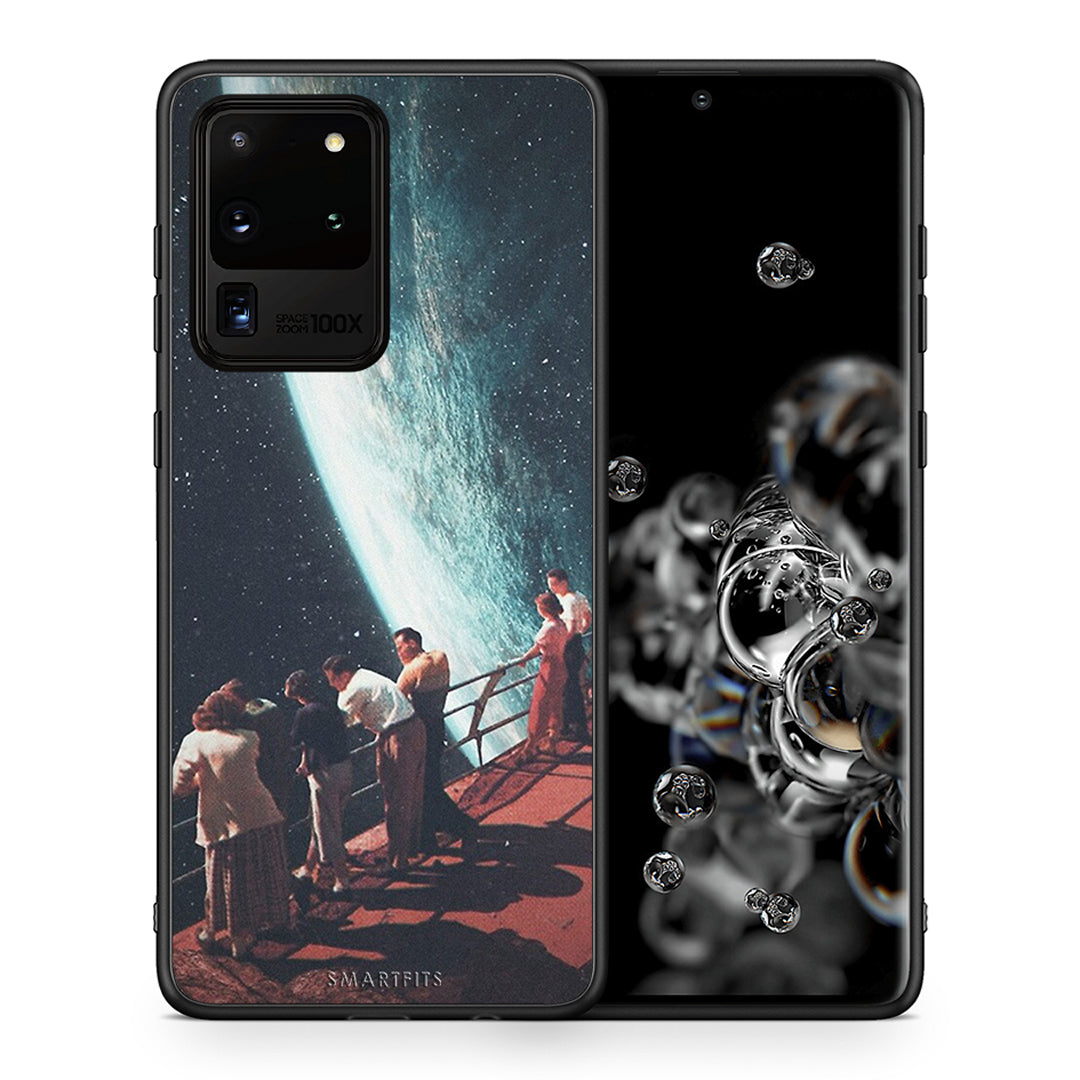 Θήκη Samsung S20 Ultra Surreal View από τη Smartfits με σχέδιο στο πίσω μέρος και μαύρο περίβλημα | Samsung S20 Ultra Surreal View case with colorful back and black bezels