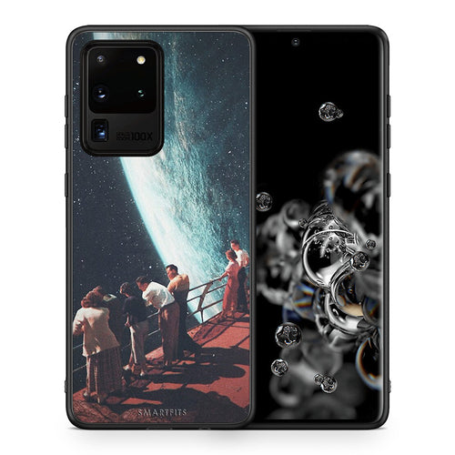 Θήκη Samsung S20 Ultra Surreal View από τη Smartfits με σχέδιο στο πίσω μέρος και μαύρο περίβλημα | Samsung S20 Ultra Surreal View case with colorful back and black bezels