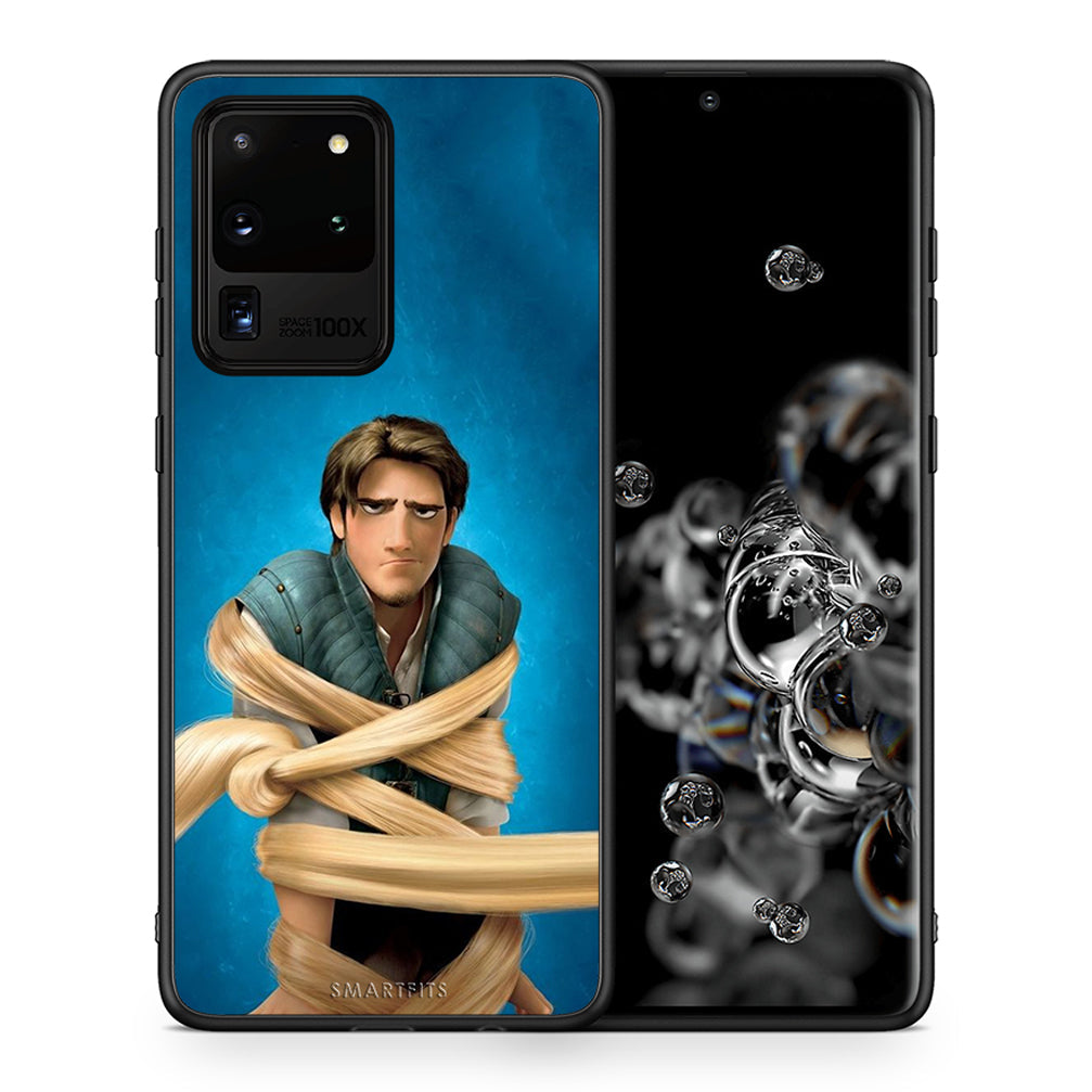Θήκη Αγίου Βαλεντίνου Samsung S20 Ultra Tangled 1 από τη Smartfits με σχέδιο στο πίσω μέρος και μαύρο περίβλημα | Samsung S20 Ultra Tangled 1 case with colorful back and black bezels