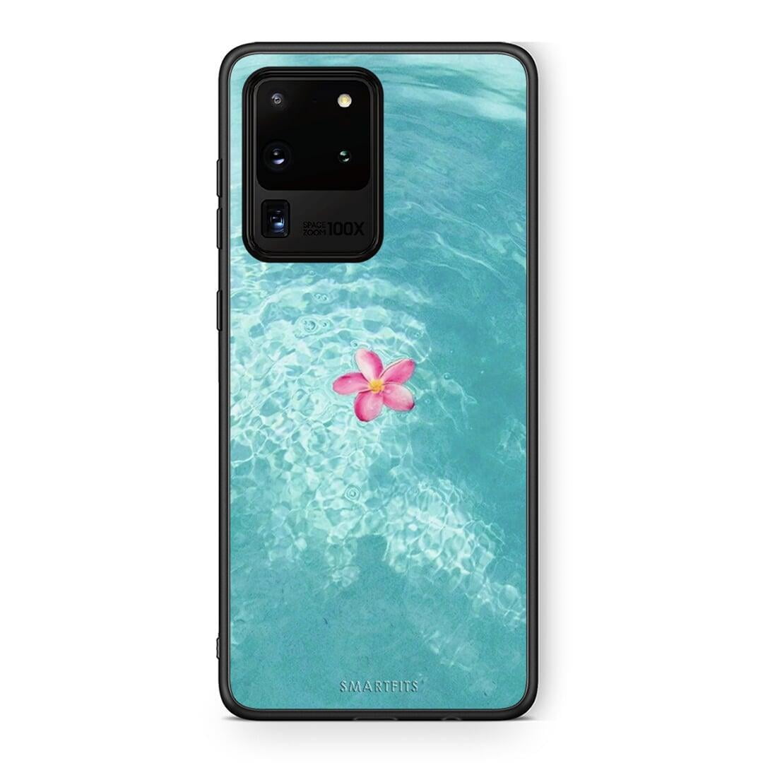 Samsung S20 Ultra Water Flower Θήκη από τη Smartfits με σχέδιο στο πίσω μέρος και μαύρο περίβλημα | Smartphone case with colorful back and black bezels by Smartfits