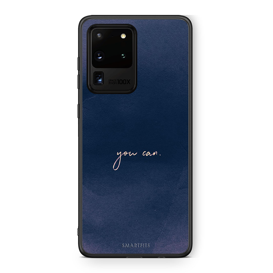 Samsung S20 Ultra You Can θήκη από τη Smartfits με σχέδιο στο πίσω μέρος και μαύρο περίβλημα | Smartphone case with colorful back and black bezels by Smartfits