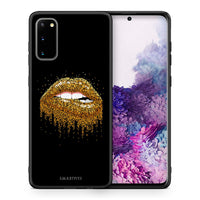 Thumbnail for Θήκη Samsung S20 Golden Valentine από τη Smartfits με σχέδιο στο πίσω μέρος και μαύρο περίβλημα | Samsung S20 Golden Valentine case with colorful back and black bezels