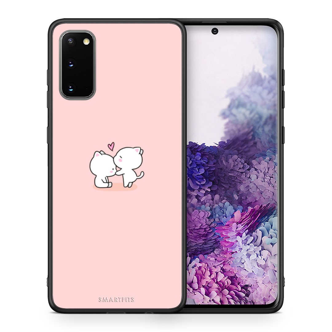 Θήκη Samsung S20 Love Valentine από τη Smartfits με σχέδιο στο πίσω μέρος και μαύρο περίβλημα | Samsung S20 Love Valentine case with colorful back and black bezels