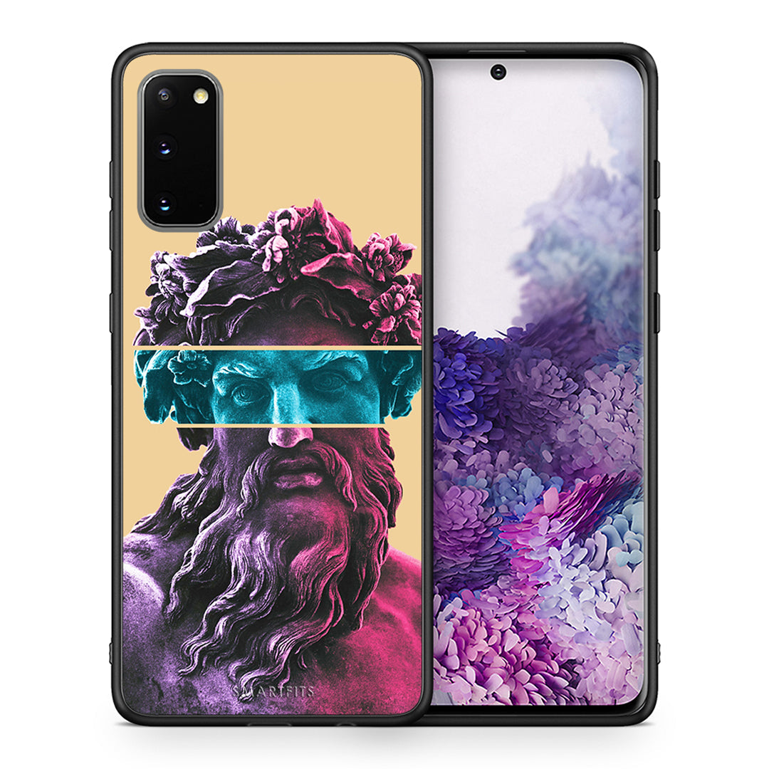 Θήκη Αγίου Βαλεντίνου Samsung S20 Zeus Art από τη Smartfits με σχέδιο στο πίσω μέρος και μαύρο περίβλημα | Samsung S20 Zeus Art case with colorful back and black bezels