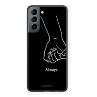 Thumbnail for Samsung S21 Always & Forever 1 Θήκη Αγίου Βαλεντίνου από τη Smartfits με σχέδιο στο πίσω μέρος και μαύρο περίβλημα | Smartphone case with colorful back and black bezels by Smartfits