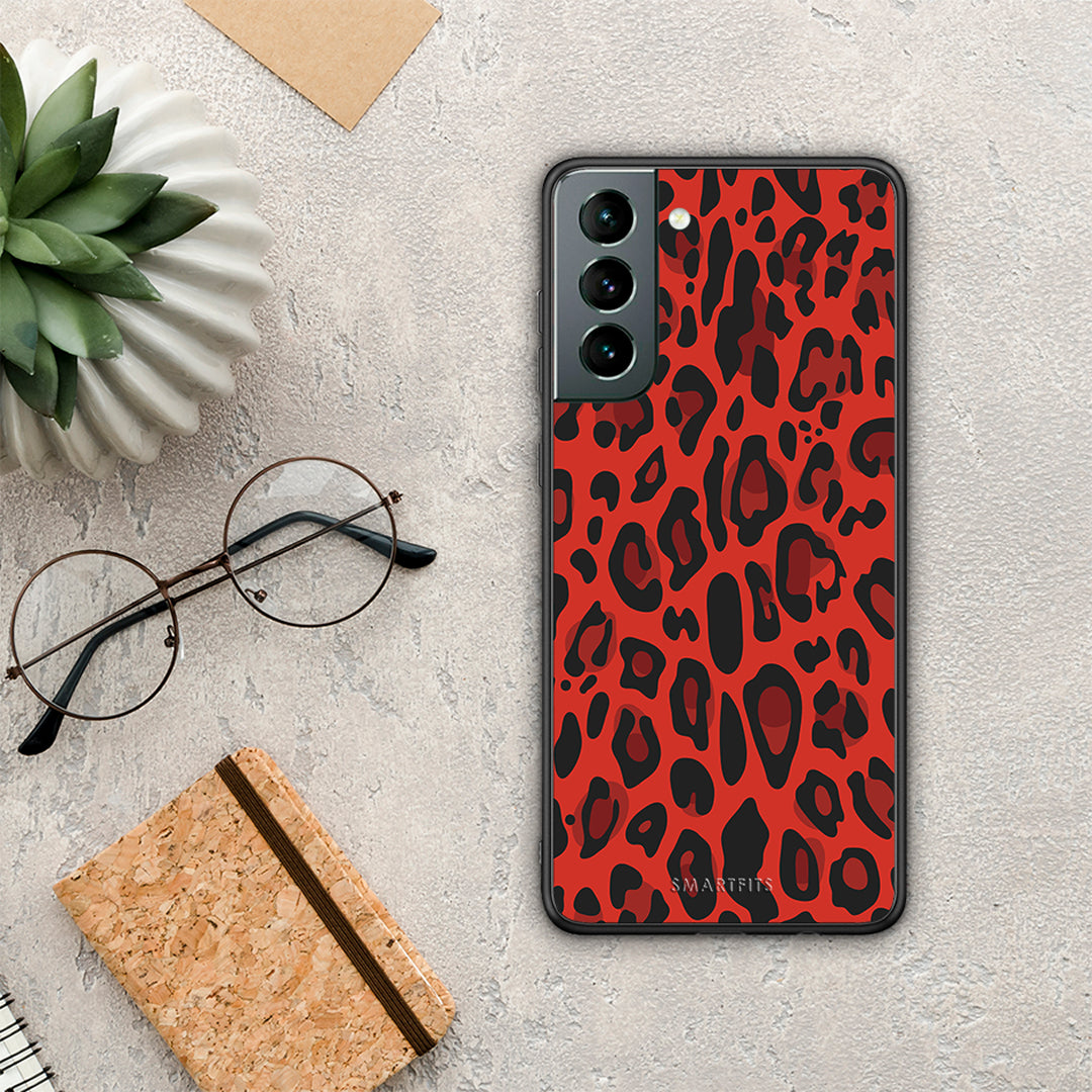 Animal Red Leopard - Samsung Galaxy S21 θήκη