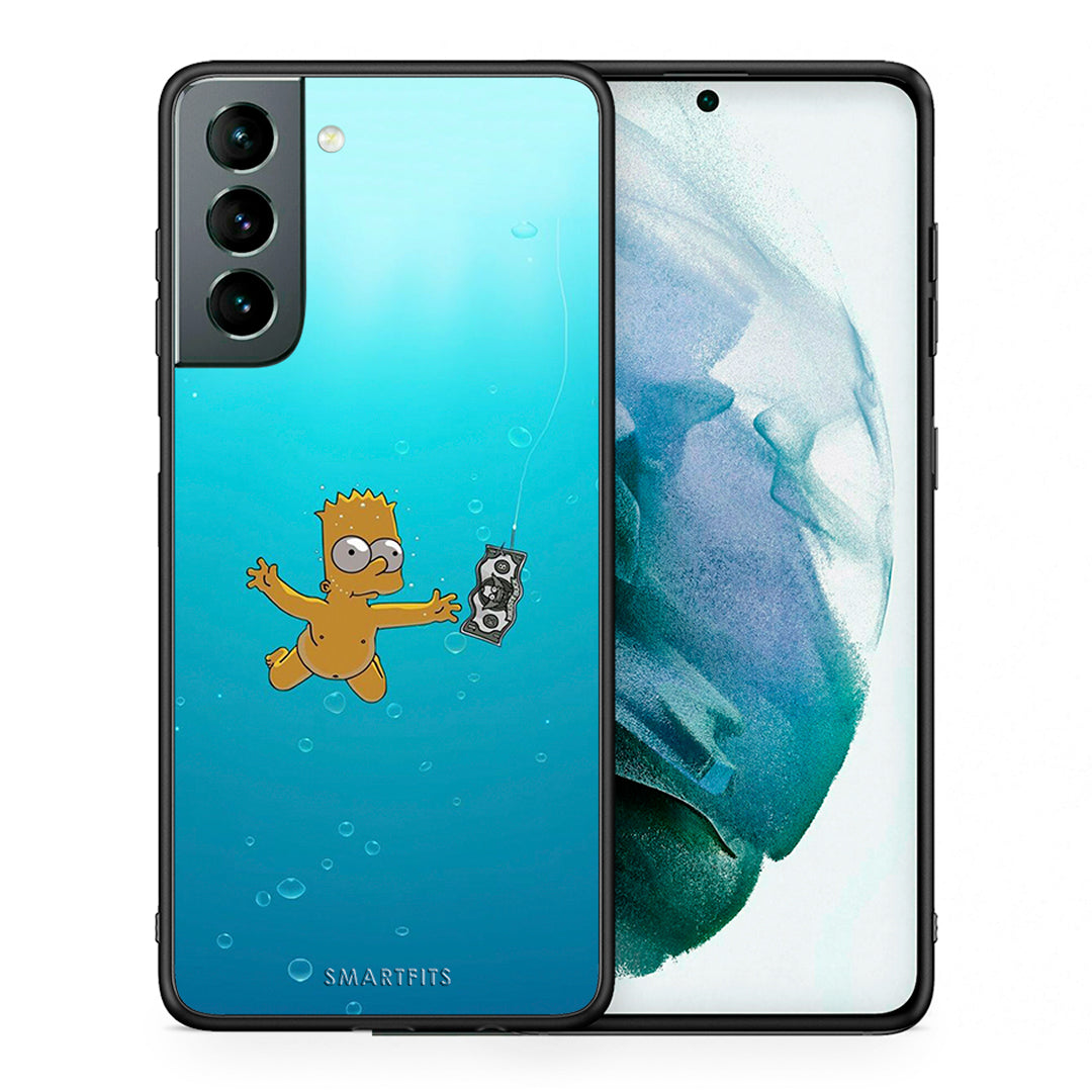 Θήκη Samsung S21 Chasing Money από τη Smartfits με σχέδιο στο πίσω μέρος και μαύρο περίβλημα | Samsung S21 Chasing Money case with colorful back and black bezels