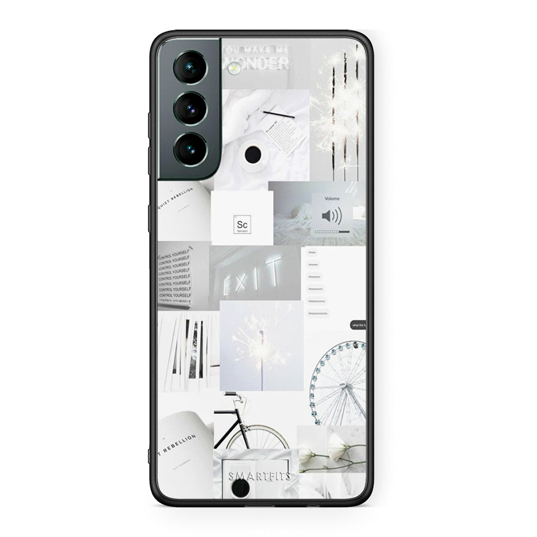 Samsung S21 Collage Make Me Wonder Θήκη Αγίου Βαλεντίνου από τη Smartfits με σχέδιο στο πίσω μέρος και μαύρο περίβλημα | Smartphone case with colorful back and black bezels by Smartfits