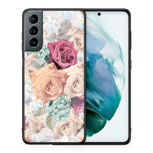 Θήκη Samsung S21 Bouquet Floral από τη Smartfits με σχέδιο στο πίσω μέρος και μαύρο περίβλημα | Samsung S21 Bouquet Floral case with colorful back and black bezels