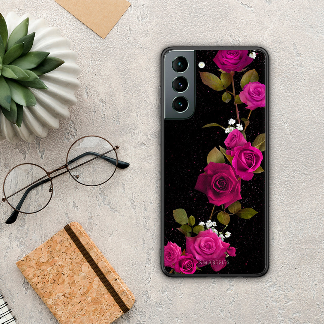 Flower Red Roses - Samsung Galaxy S21 θήκη