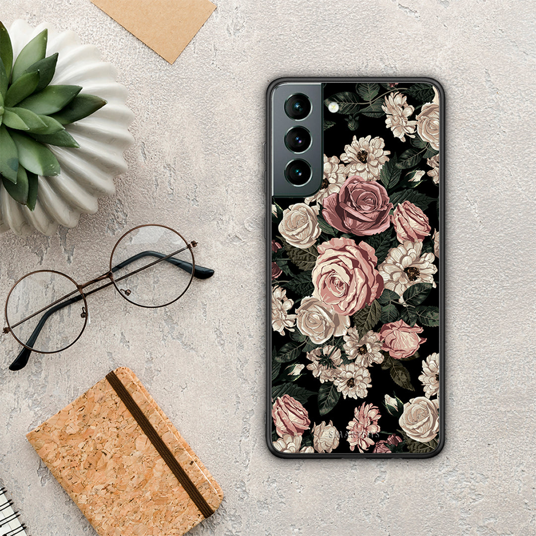 Flower Wild Roses - Samsung Galaxy S21 θήκη