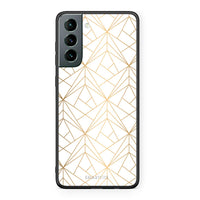 Thumbnail for 111 - Samsung S21 Luxury White Geometric case, cover, bumper