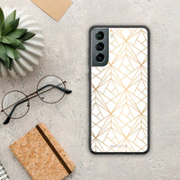 Thumbnail for Geometric Luxury White - Samsung Galaxy S21 θήκη