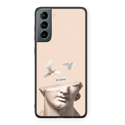 Samsung S21 In Love θήκη από τη Smartfits με σχέδιο στο πίσω μέρος και μαύρο περίβλημα | Smartphone case with colorful back and black bezels by Smartfits