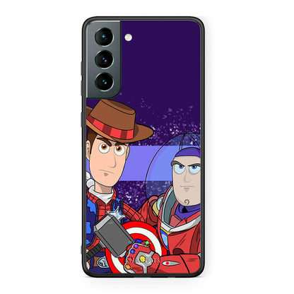 Samsung S21 Infinity Story θήκη από τη Smartfits με σχέδιο στο πίσω μέρος και μαύρο περίβλημα | Smartphone case with colorful back and black bezels by Smartfits