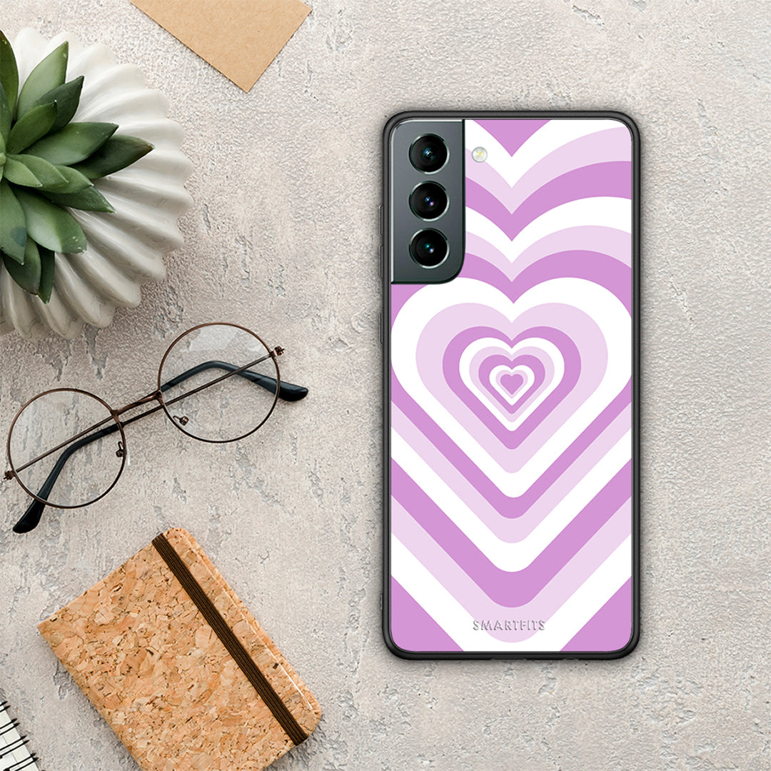 Lilac Hearts - Samsung Galaxy S21 θήκη