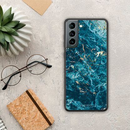 Marble Blue - Samsung Galaxy S21 θήκη