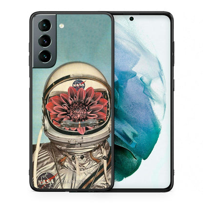Θήκη Samsung S21 Nasa Bloom από τη Smartfits με σχέδιο στο πίσω μέρος και μαύρο περίβλημα | Samsung S21 Nasa Bloom case with colorful back and black bezels