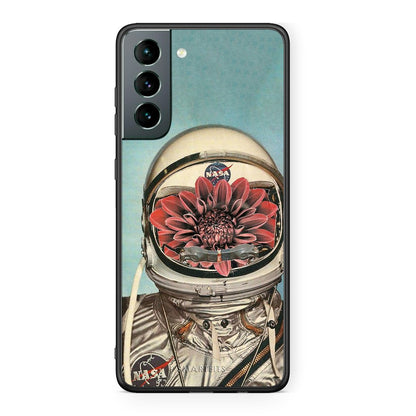 Samsung S21 Nasa Bloom θήκη από τη Smartfits με σχέδιο στο πίσω μέρος και μαύρο περίβλημα | Smartphone case with colorful back and black bezels by Smartfits