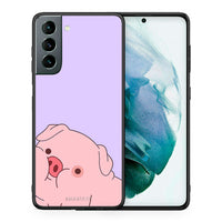 Thumbnail for Θήκη Αγίου Βαλεντίνου Samsung S21 Pig Love 2 από τη Smartfits με σχέδιο στο πίσω μέρος και μαύρο περίβλημα | Samsung S21 Pig Love 2 case with colorful back and black bezels