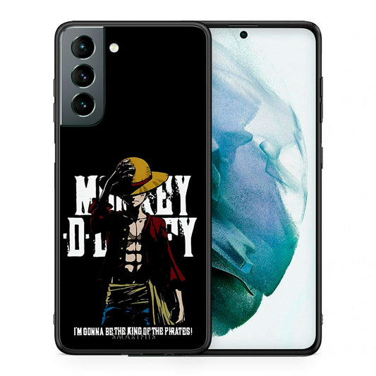 Θήκη Samsung S21 Pirate King από τη Smartfits με σχέδιο στο πίσω μέρος και μαύρο περίβλημα | Samsung S21 Pirate King case with colorful back and black bezels