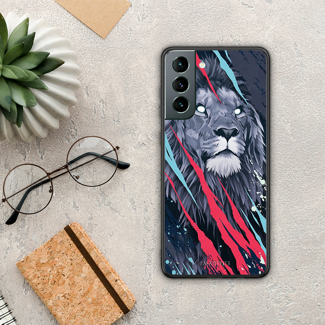 PopArt Lion Designer - Samsung Galaxy S21 θήκη