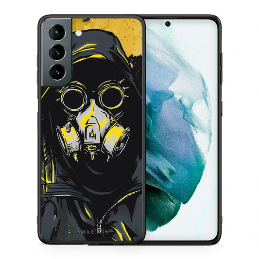 Θήκη Samsung S21 Mask PopArt από τη Smartfits με σχέδιο στο πίσω μέρος και μαύρο περίβλημα | Samsung S21 Mask PopArt case with colorful back and black bezels