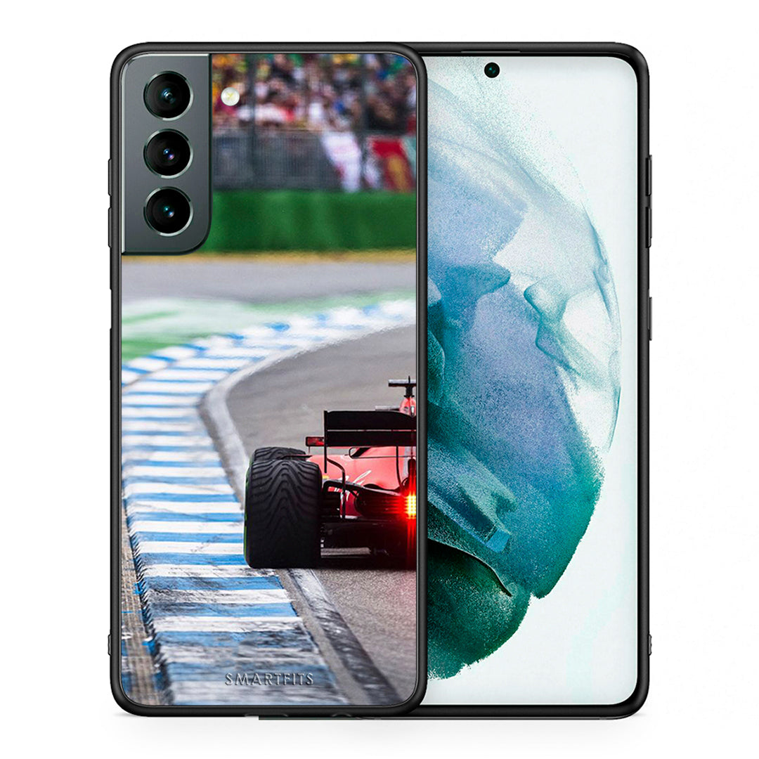 Θήκη Samsung S21 Racing Vibes από τη Smartfits με σχέδιο στο πίσω μέρος και μαύρο περίβλημα | Samsung S21 Racing Vibes case with colorful back and black bezels