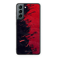 Thumbnail for Samsung S21 Red Paint Θήκη Αγίου Βαλεντίνου από τη Smartfits με σχέδιο στο πίσω μέρος και μαύρο περίβλημα | Smartphone case with colorful back and black bezels by Smartfits