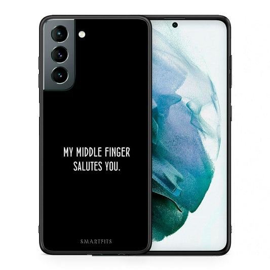 Θήκη Samsung S21 Salute από τη Smartfits με σχέδιο στο πίσω μέρος και μαύρο περίβλημα | Samsung S21 Salute case with colorful back and black bezels