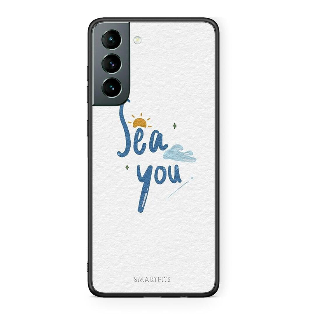 Samsung S21 Sea You Θήκη από τη Smartfits με σχέδιο στο πίσω μέρος και μαύρο περίβλημα | Smartphone case with colorful back and black bezels by Smartfits