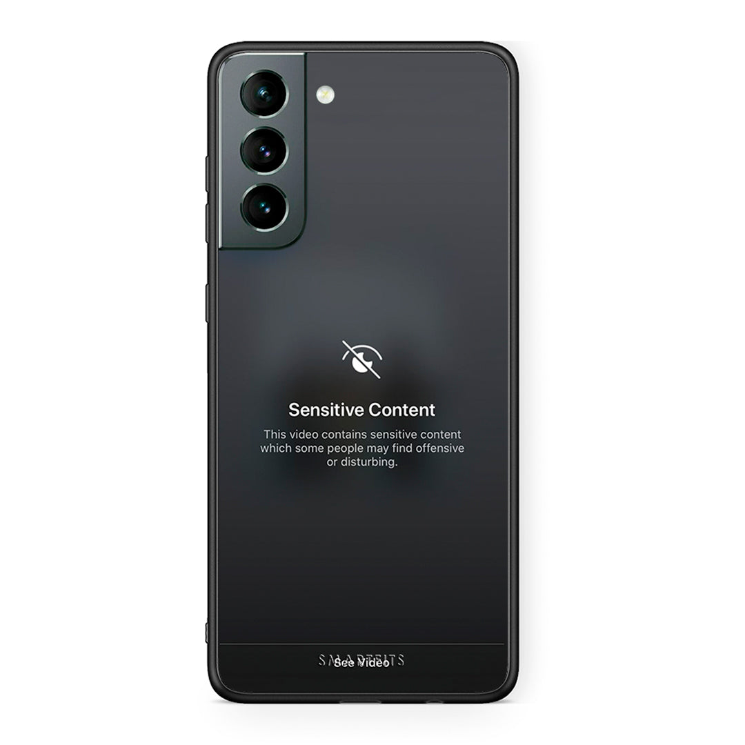 Samsung S21 Sensitive Content θήκη από τη Smartfits με σχέδιο στο πίσω μέρος και μαύρο περίβλημα | Smartphone case with colorful back and black bezels by Smartfits