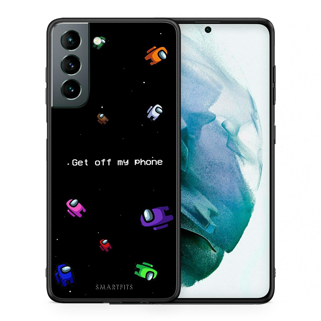 Θήκη Samsung S21 AFK Text από τη Smartfits με σχέδιο στο πίσω μέρος και μαύρο περίβλημα | Samsung S21 AFK Text case with colorful back and black bezels