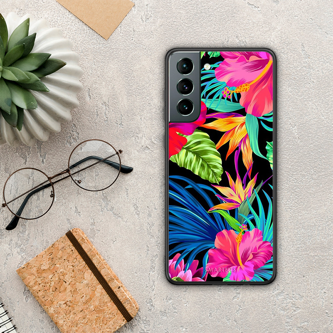 Tropical Flowers - Samsung Galaxy S21 θήκη