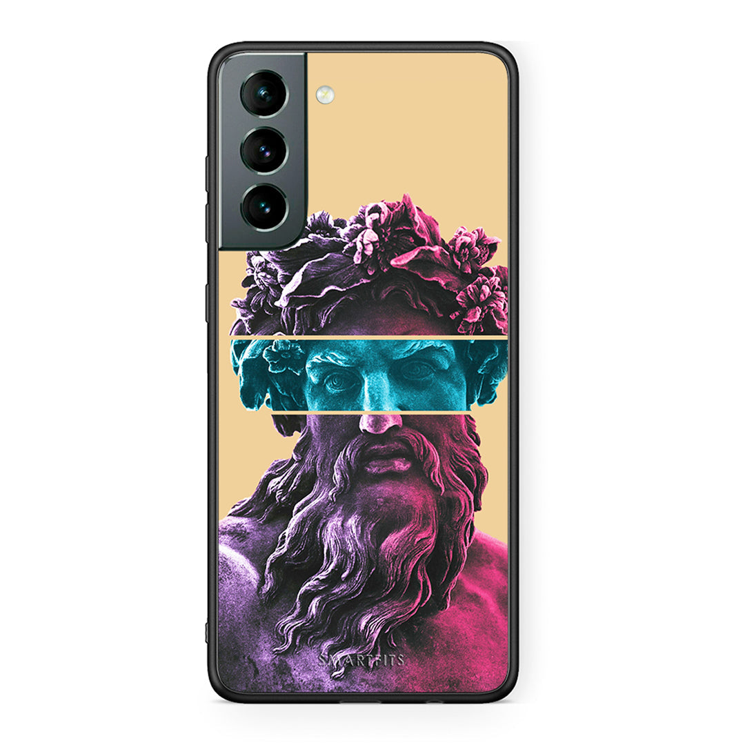 Samsung S21 Zeus Art Θήκη Αγίου Βαλεντίνου από τη Smartfits με σχέδιο στο πίσω μέρος και μαύρο περίβλημα | Smartphone case with colorful back and black bezels by Smartfits
