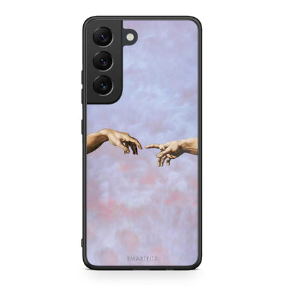 Samsung S22 Adam Hand θήκη από τη Smartfits με σχέδιο στο πίσω μέρος και μαύρο περίβλημα | Smartphone case with colorful back and black bezels by Smartfits