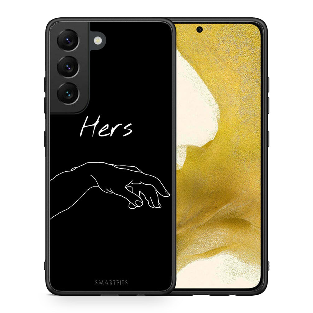 Θήκη Αγίου Βαλεντίνου Samsung S22 Aeshetic Love 1 από τη Smartfits με σχέδιο στο πίσω μέρος και μαύρο περίβλημα | Samsung S22 Aeshetic Love 1 case with colorful back and black bezels