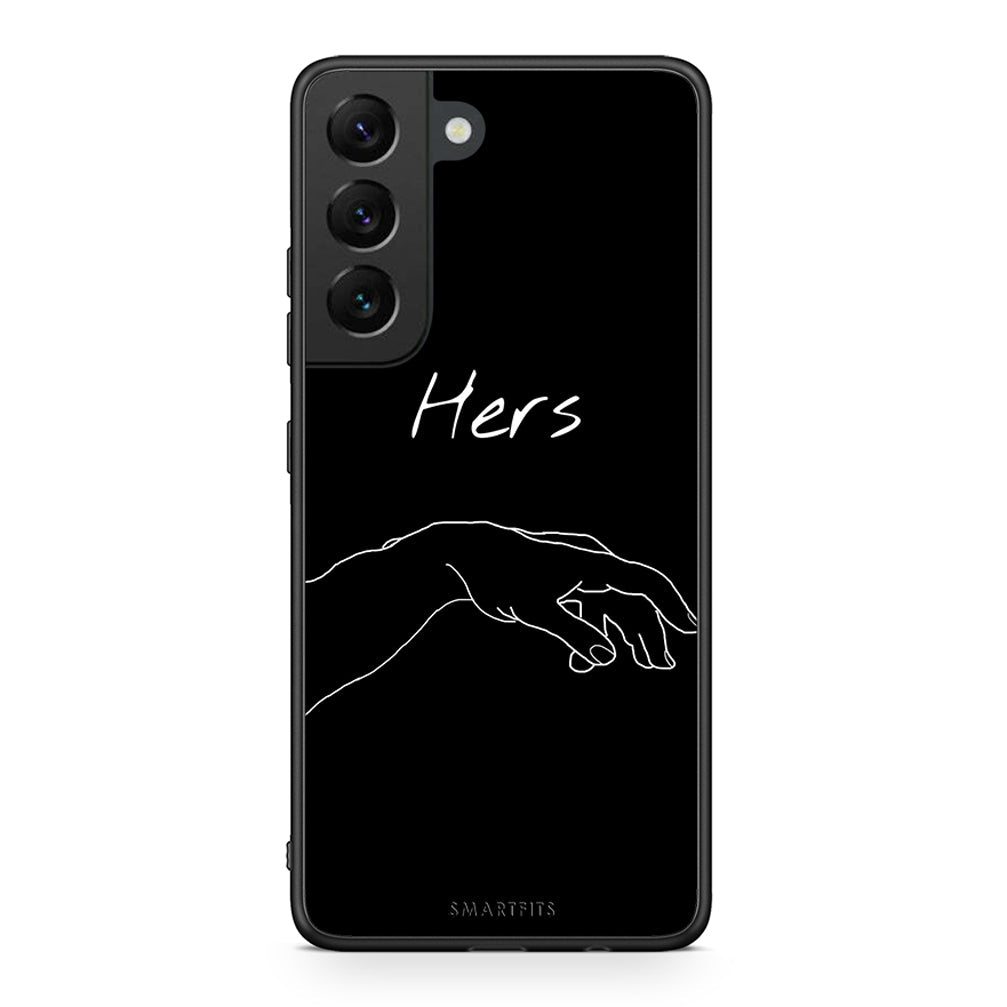 Samsung S22 Aeshetic Love 1 Θήκη Αγίου Βαλεντίνου από τη Smartfits με σχέδιο στο πίσω μέρος και μαύρο περίβλημα | Smartphone case with colorful back and black bezels by Smartfits