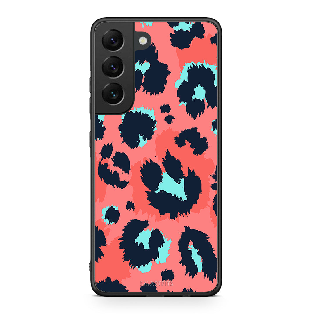 22 - Samsung S22 Pink Leopard Animal case, cover, bumper
