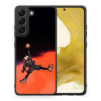 Thumbnail for Θήκη Samsung S22 Basketball Hero από τη Smartfits με σχέδιο στο πίσω μέρος και μαύρο περίβλημα | Samsung S22 Basketball Hero case with colorful back and black bezels