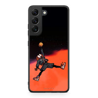 Thumbnail for Samsung S22 Basketball Hero θήκη από τη Smartfits με σχέδιο στο πίσω μέρος και μαύρο περίβλημα | Smartphone case with colorful back and black bezels by Smartfits