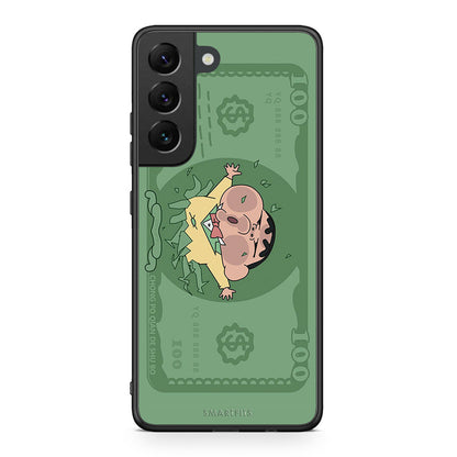 Samsung S22 Big Money Θήκη Αγίου Βαλεντίνου από τη Smartfits με σχέδιο στο πίσω μέρος και μαύρο περίβλημα | Smartphone case with colorful back and black bezels by Smartfits