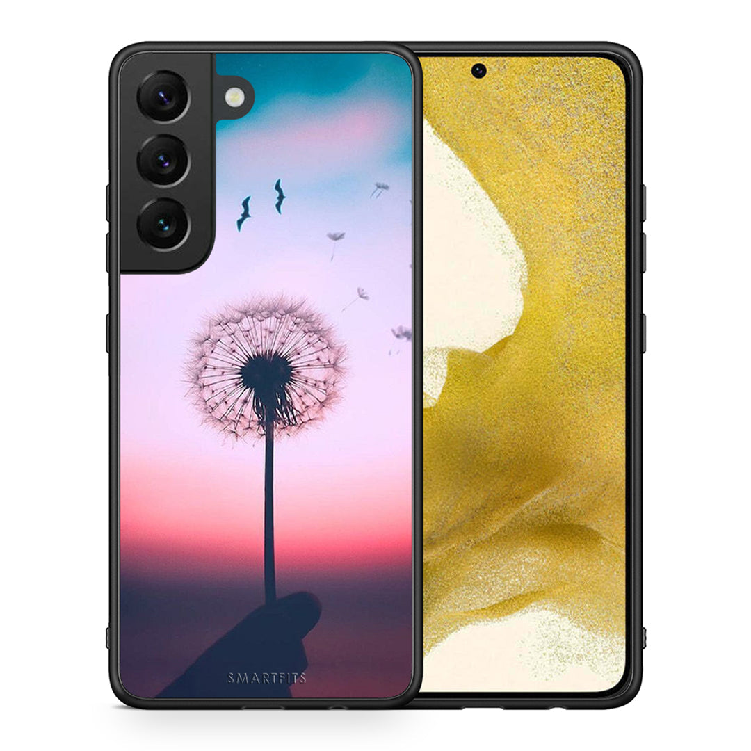 Θήκη Samsung S22 Wish Boho από τη Smartfits με σχέδιο στο πίσω μέρος και μαύρο περίβλημα | Samsung S22 Wish Boho case with colorful back and black bezels