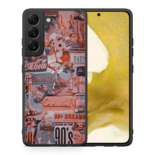 Θήκη Samsung S22 Born In 90s από τη Smartfits με σχέδιο στο πίσω μέρος και μαύρο περίβλημα | Samsung S22 Born In 90s case with colorful back and black bezels