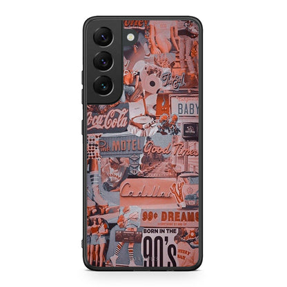 Samsung S22 Born In 90s θήκη από τη Smartfits με σχέδιο στο πίσω μέρος και μαύρο περίβλημα | Smartphone case with colorful back and black bezels by Smartfits